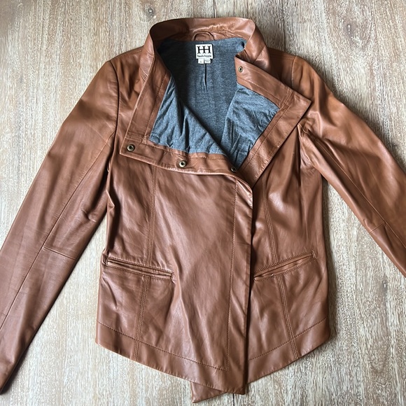 HH haute hippie Leather Jacket Size L - Picture 6 of 16